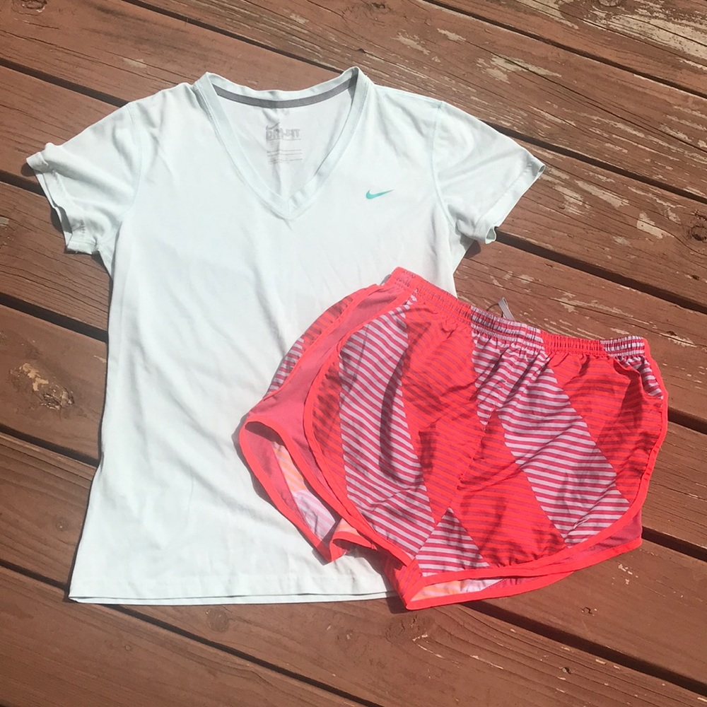 Gently worn Nike shorts and shirt